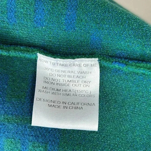 Ell and Emm Women’s Green Royal Blue EE V-Neck Cardigan Sweater Jumper Size M/L - Picture 13 of 14